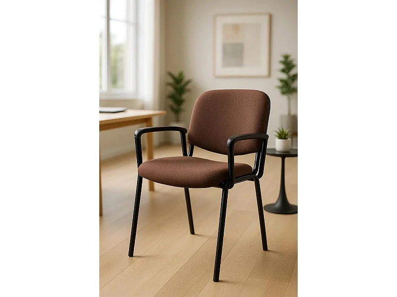 Pack 4 Sillas de Oficina sin ruedas ni brazos Ofis con Brazos - Máxima Ergonomía - Ideal para Escritorio y Gaming