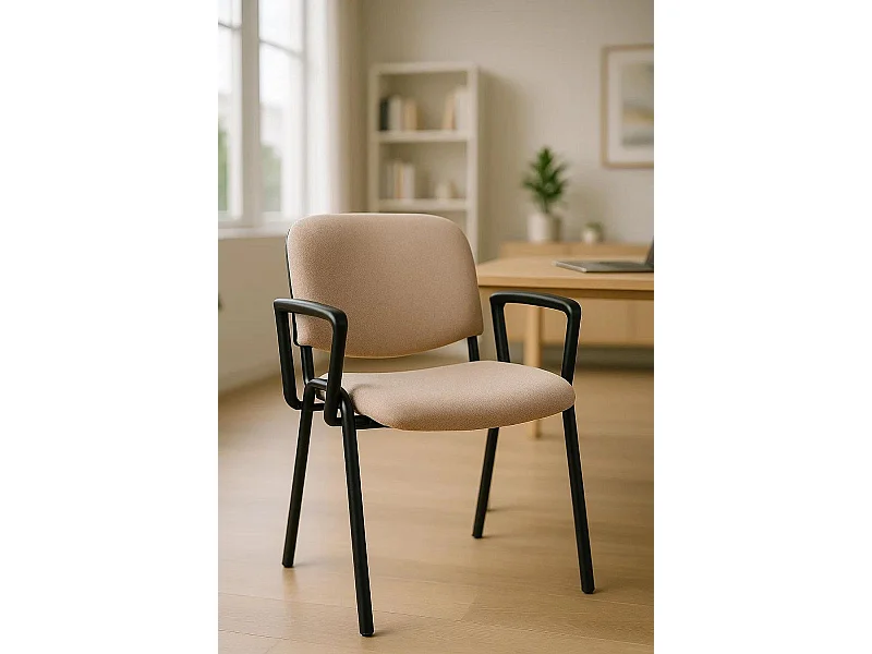 Pack 4 Sillas de Oficina sin ruedas ni brazos Ofis con Brazos - Máxima Ergonomía - Ideal para Escritorio y Gaming