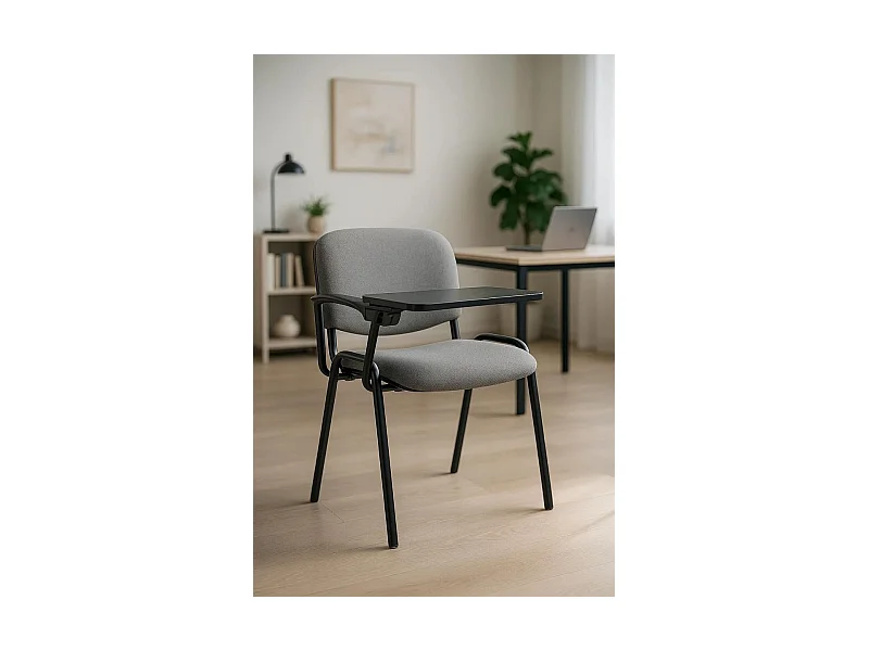 Pack 4 Sillas de Oficina sin ruedas ni brazos Ofis con Pala - Máxima Ergonomía - Ideal para Escritorio y Gaming