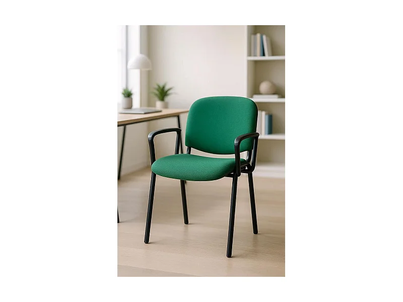 Pack 4 Sillas de Oficina sin ruedas ni brazos Ofis con Brazos - Máxima Ergonomía - Ideal para Escritorio y Gaming