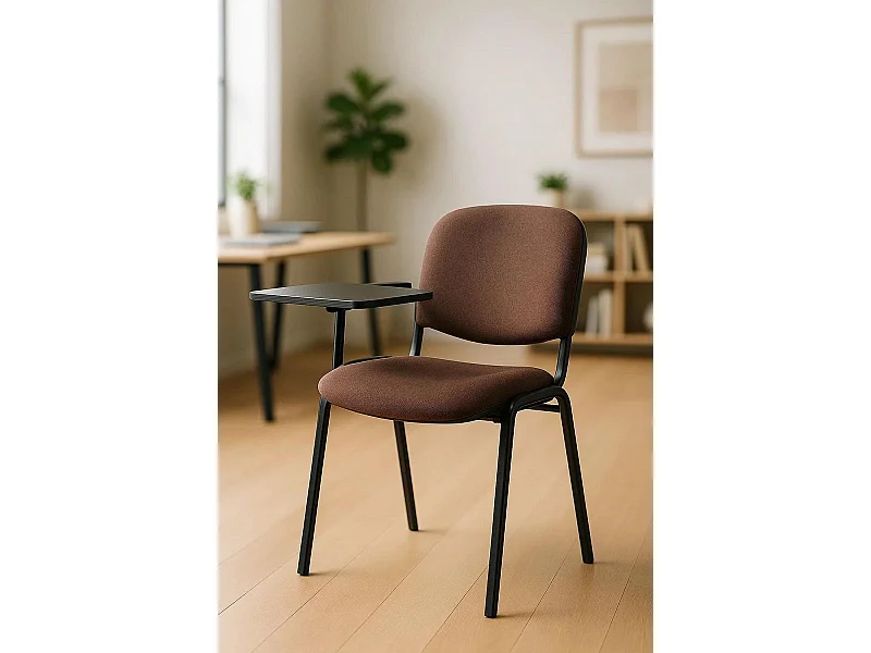 Pack 4 Sillas de Oficina sin ruedas ni brazos Ofis con Pala - Máxima Ergonomía - Ideal para Escritorio y Gaming