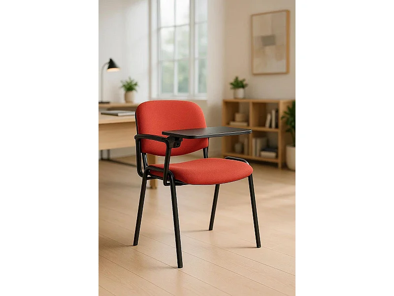 Pack 4 Sillas de Oficina sin ruedas ni brazos Ofis con Pala - Máxima Ergonomía - Ideal para Escritorio y Gaming