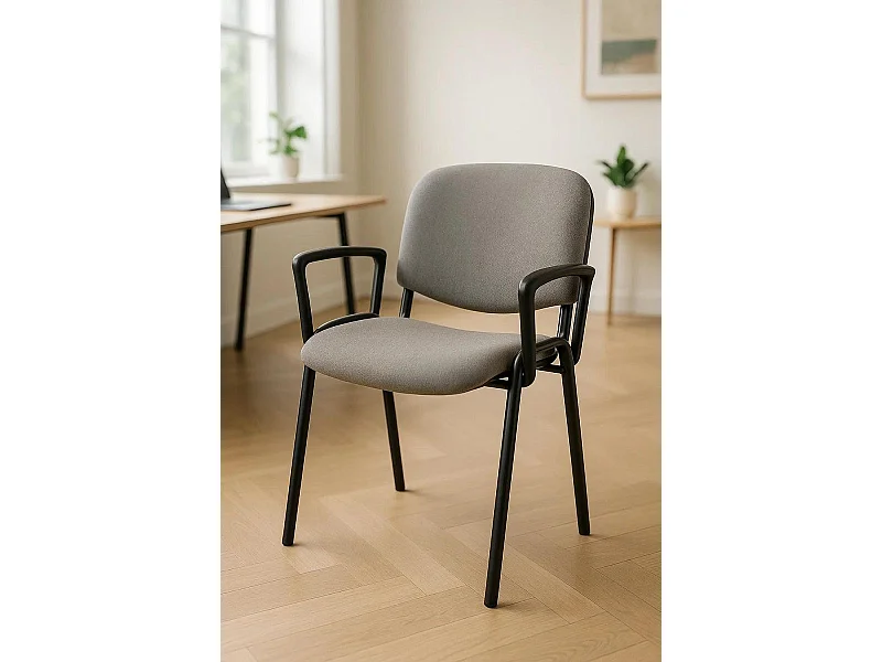 Pack 4 Sillas de Oficina sin ruedas ni brazos Ofis con Brazos - Máxima Ergonomía - Ideal para Escritorio y Gaming