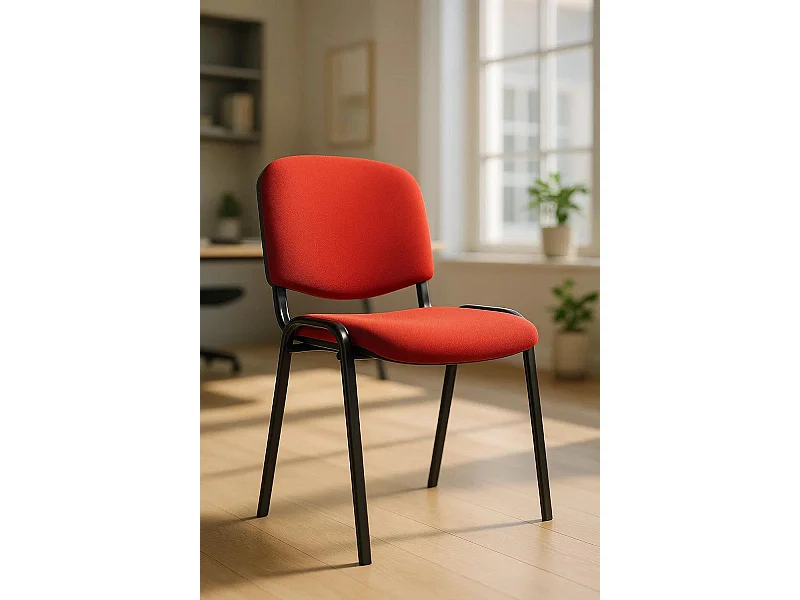 Pack 4 Sillas de Oficina sin ruedas ni brazos Ofis - Máxima Ergonomía - Ideal para Escritorio y Gaming