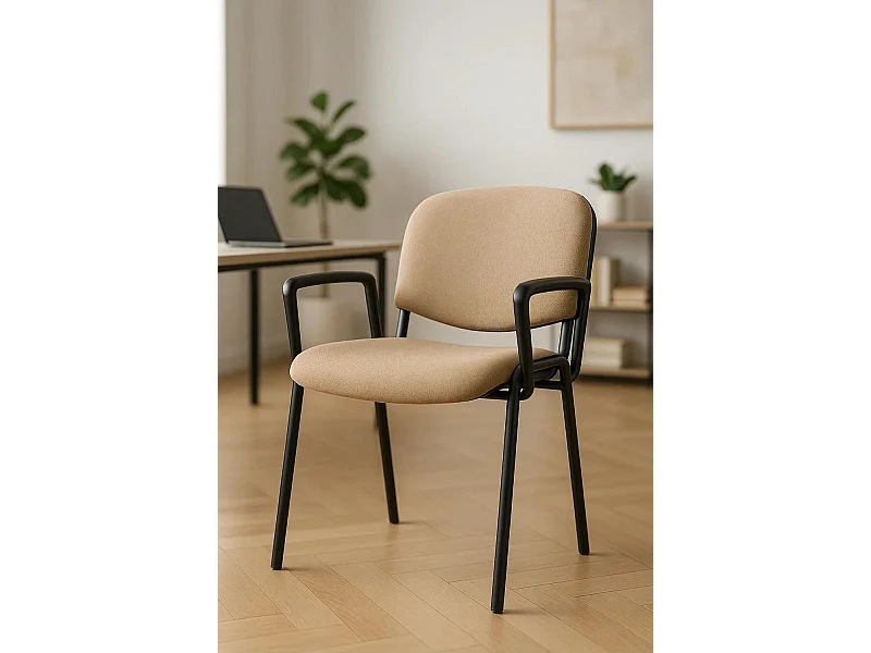 Pack 4 Sillas de Oficina sin ruedas ni brazos Ofis con Brazos - Máxima Ergonomía - Ideal para Escritorio y Gaming