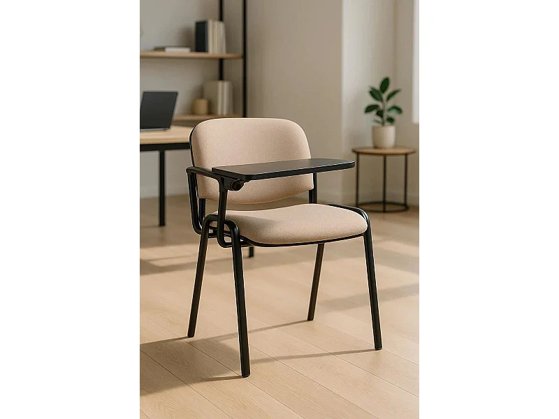 Pack 4 Sillas de Oficina sin ruedas ni brazos Ofis con Pala - Máxima Ergonomía - Ideal para Escritorio y Gaming