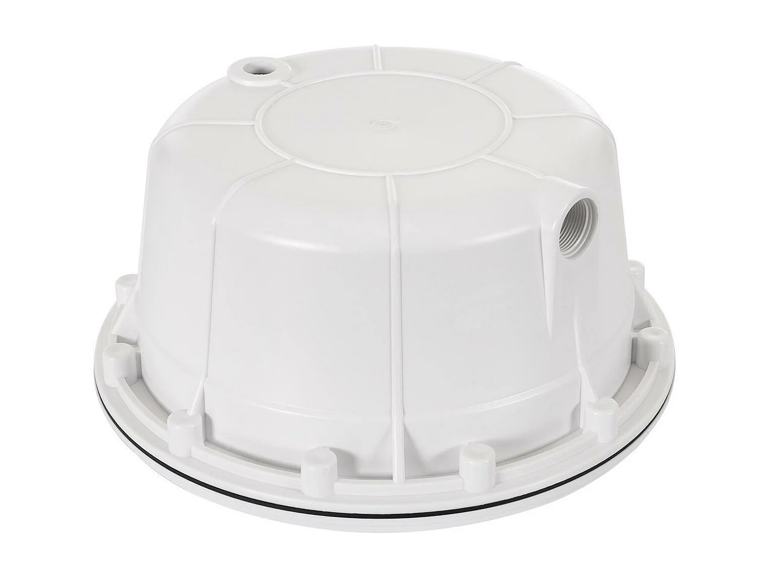 Nicho para Bombilla Piscina Empotrable PAR56 IP68 para Hormigón y Liner Blanco