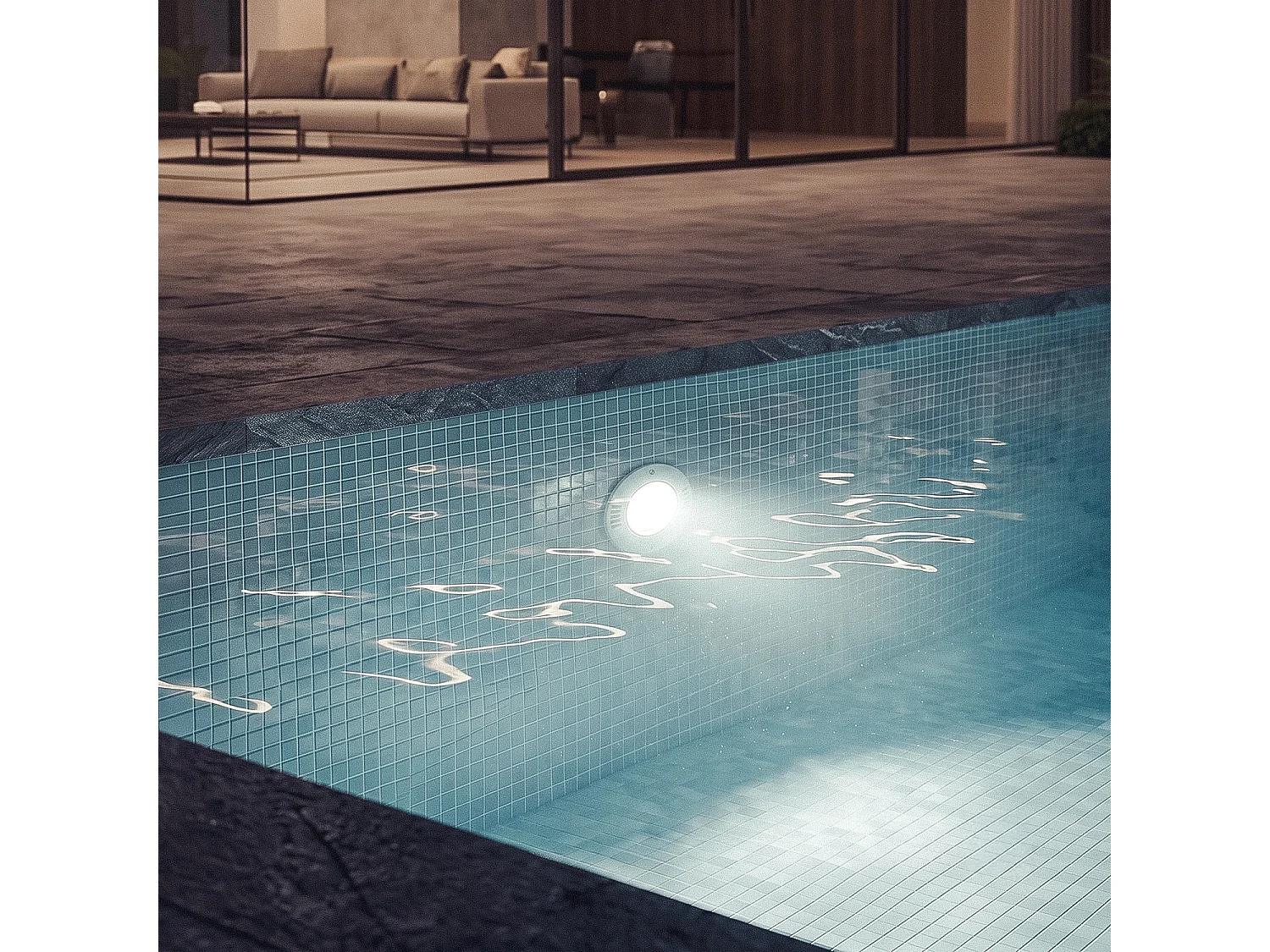 Nicho para Bombilla Piscina Empotrable PAR56 IP68 para Hormigón y Liner XtraPool Blanco
