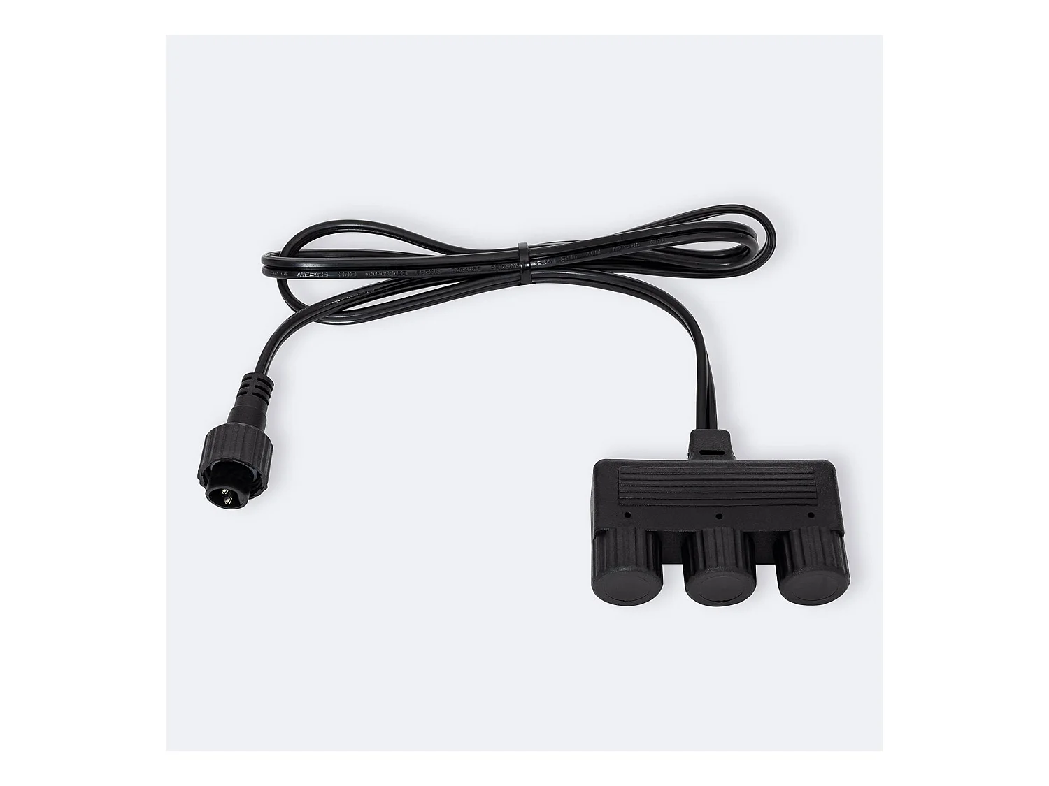 Conector Triple EasyFit 12V Negro