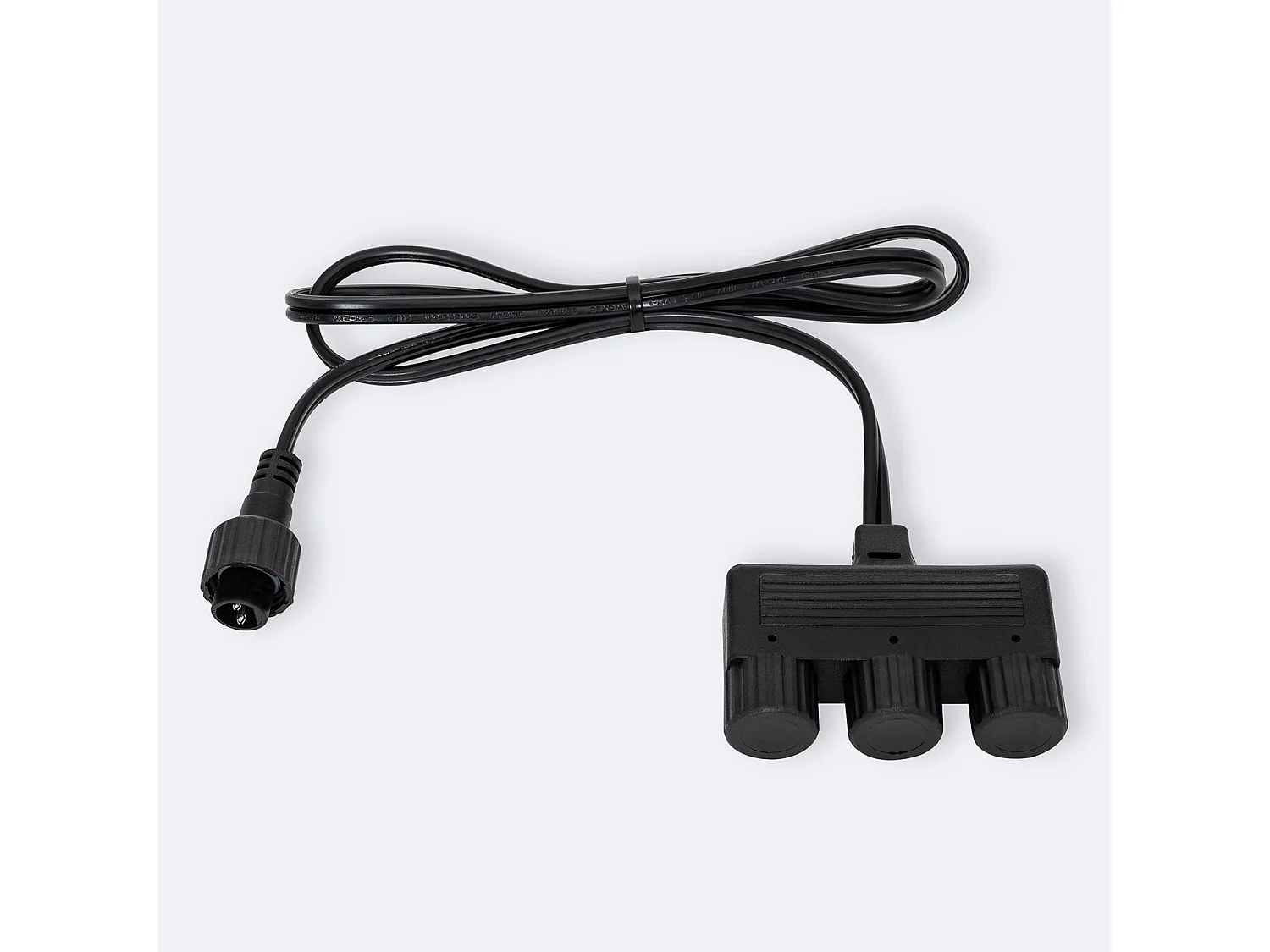 Conector Triple EasyFit 12V Negro