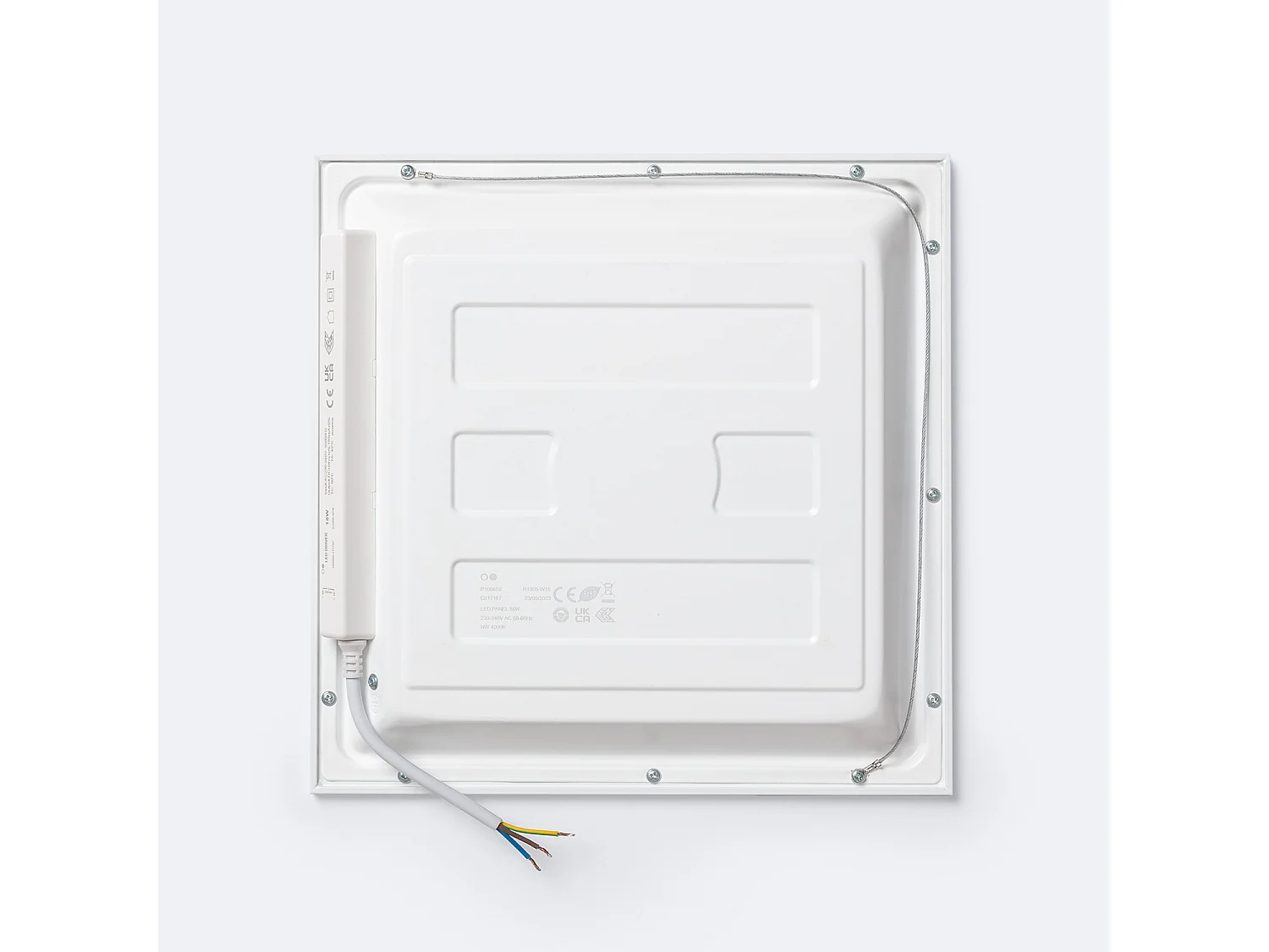 Panel LED 30x30cm 18W 1800lm Solid No Flicker 3000K Individual Blanco Cálido