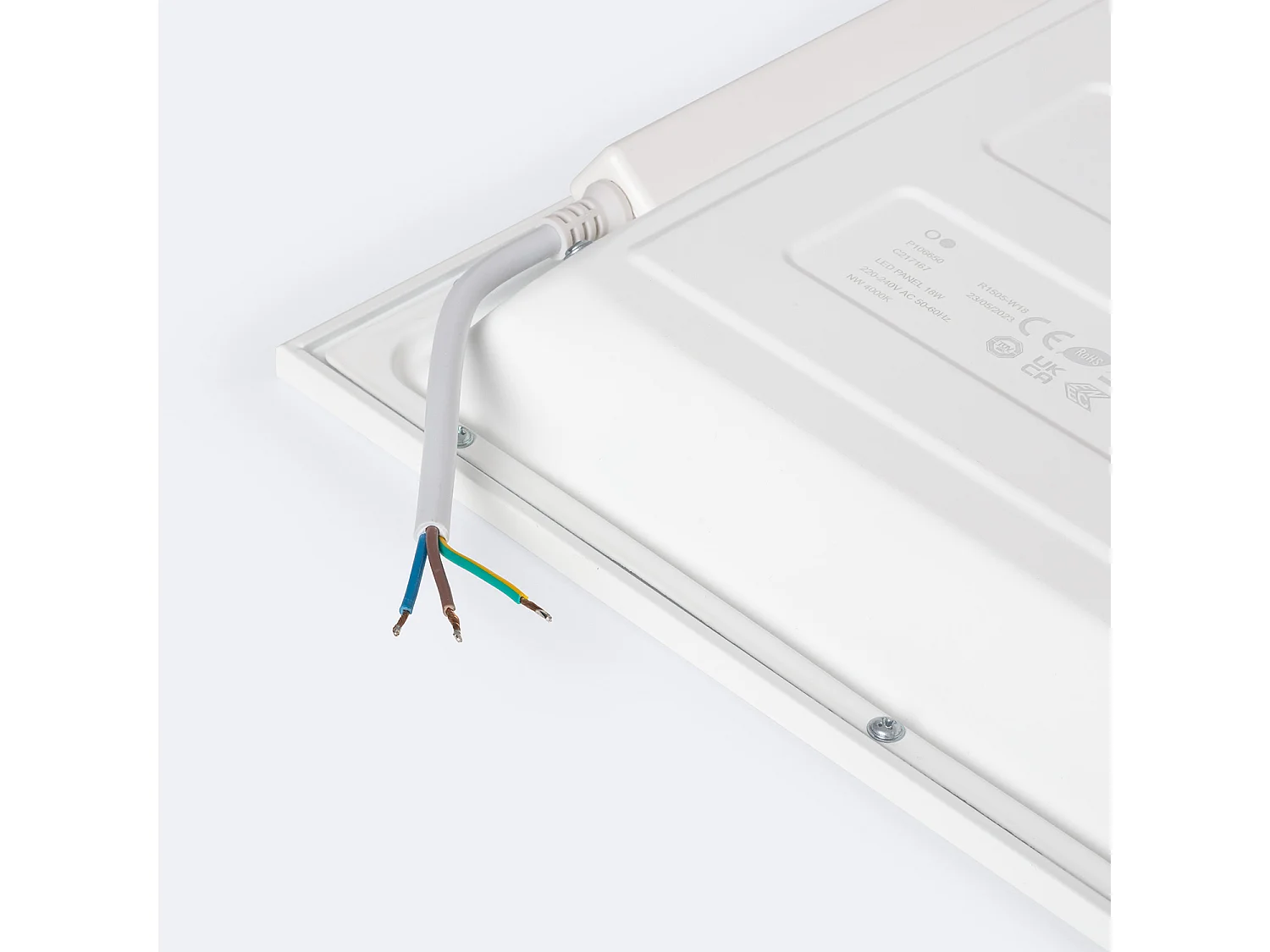 Panel LED 30x30cm 18W 1800lm Solid No Flicker 6000K Individual Blanco Frío