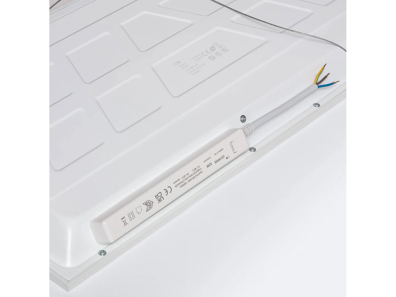 Panel LED 60x30cm 32W 3200lm Solid No Flicker 6000K Individual Blanco Frío