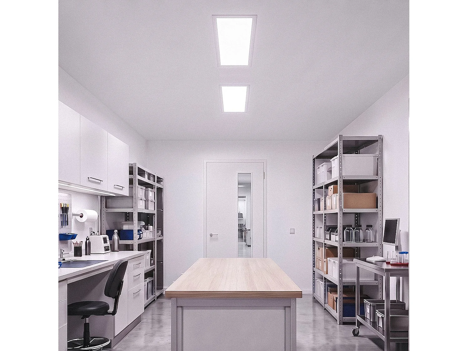Panel LED 60x30cm 32W 3200lm Solid No Flicker 6000K Individual Blanco Frío
