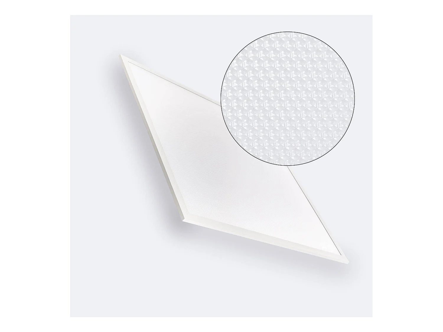 Pannello LED 60x60 cm 40W 4000lm Microprismatico (UGR17) Certadrive Bianco Caldo Individuale No Flicker 3000K