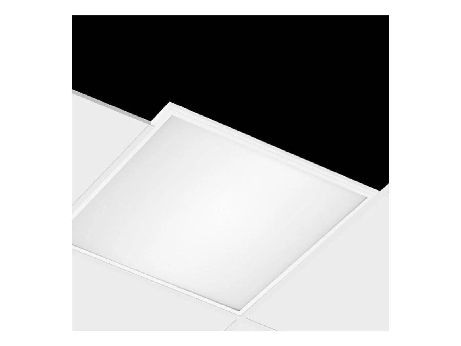Pannello LED 60x60 cm 40W 4000lm Microprismatico (UGR17) Certadrive Bianco Caldo Individuale No Flicker 3000K