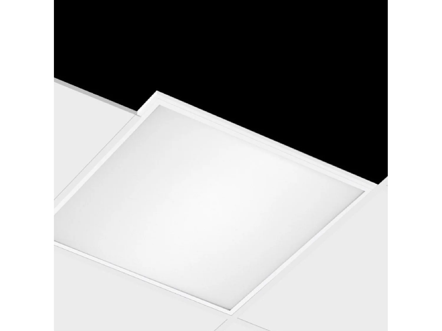 Pannello LED 60x60cm 40W 4000lm Microprismatico (UGR17) Certadrive No Flicker 3000K Individuale Bianco Caldo