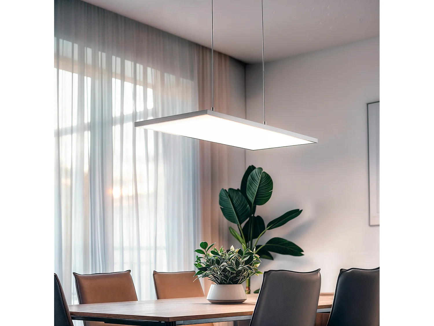 Panel LED 60x30cm 32W 3200lm Solid No Flicker 3000K Individual Blanco Cálido