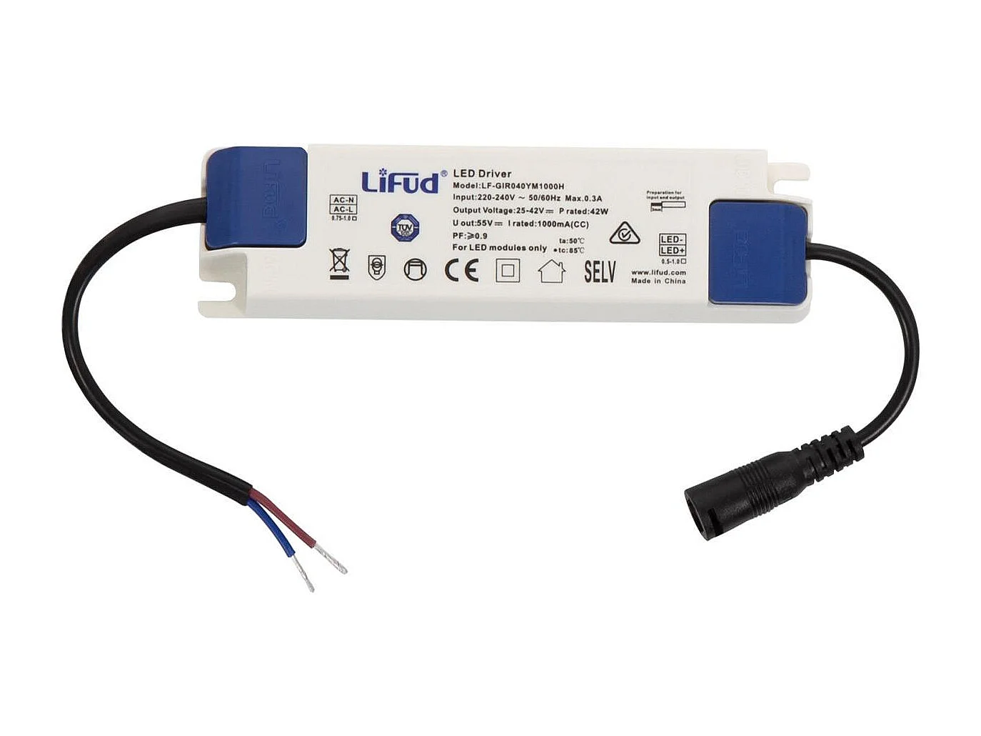 Pannello LED 60x60cm 40W 4000lm Microprismatico (UGR17) + Kit di Sospensione 3000K LIFUD Individuale Bianco Caldo