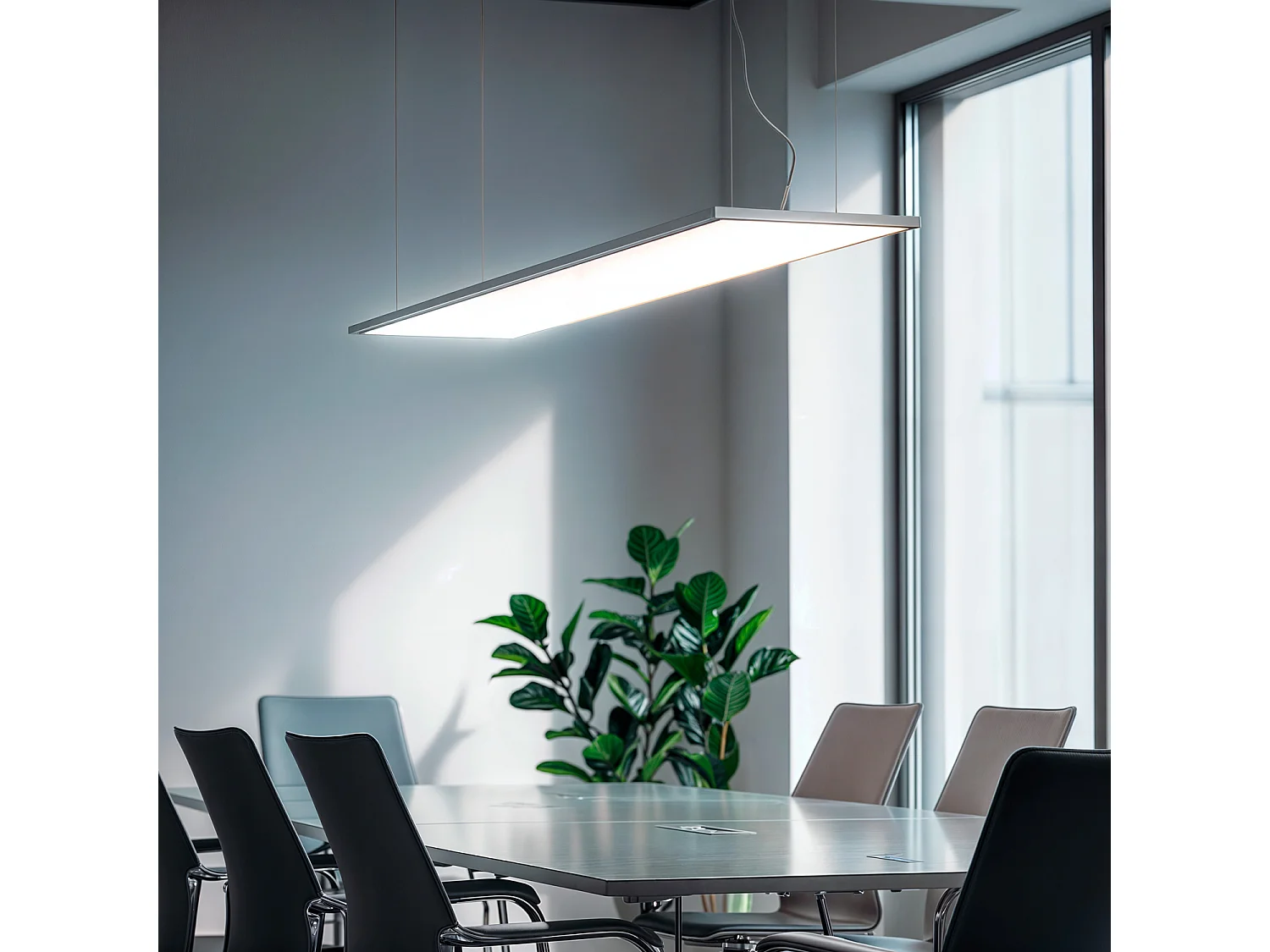 Pannello LED 120x30cm 40W 4000lm + Kit di Sospensione 4000K LIFUD Individuale Bianco Naturale