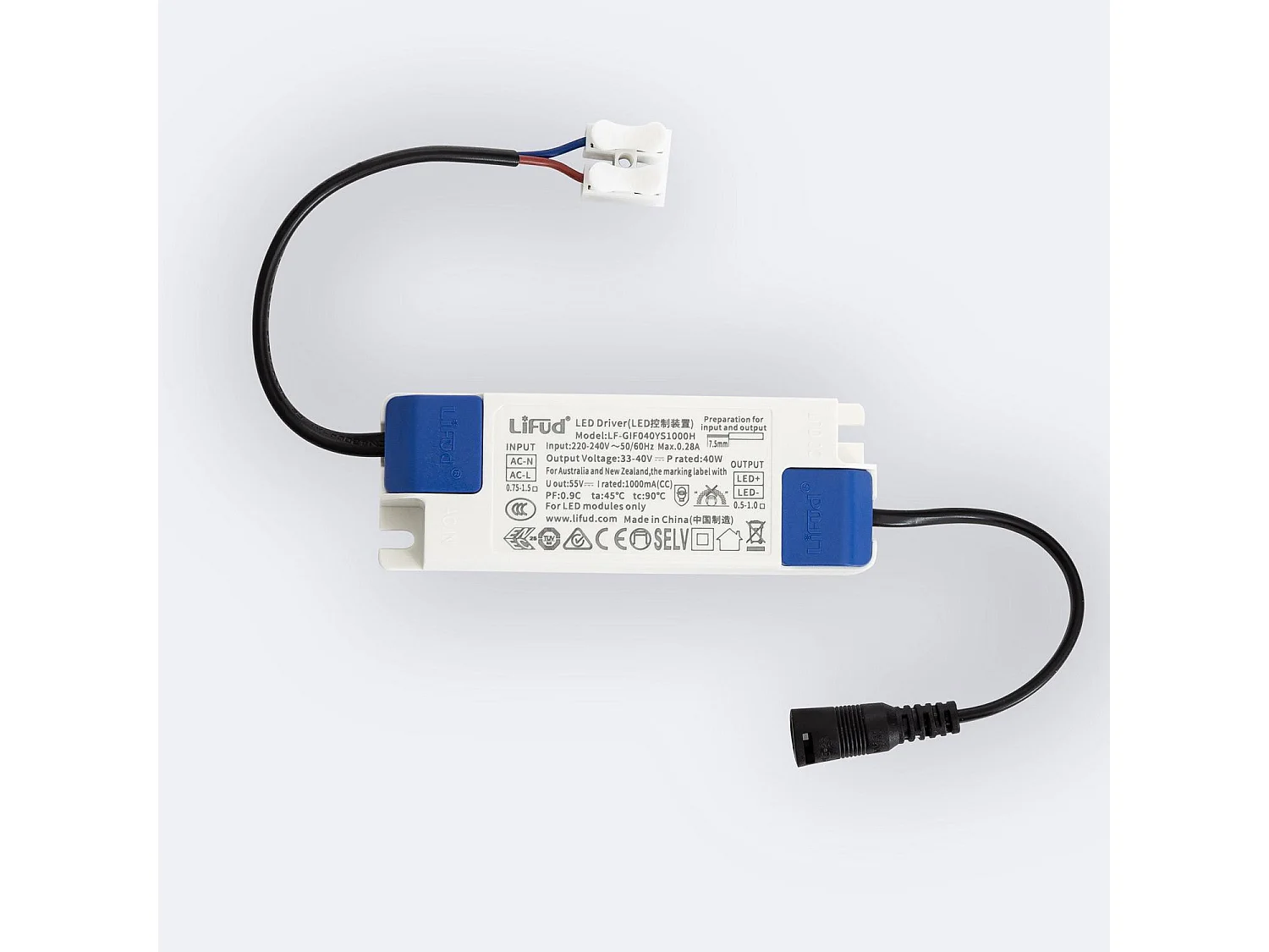 Pannello LED 120x30cm 40W 4000lm  No Flicker 6000K Industriale Bianco Freddo