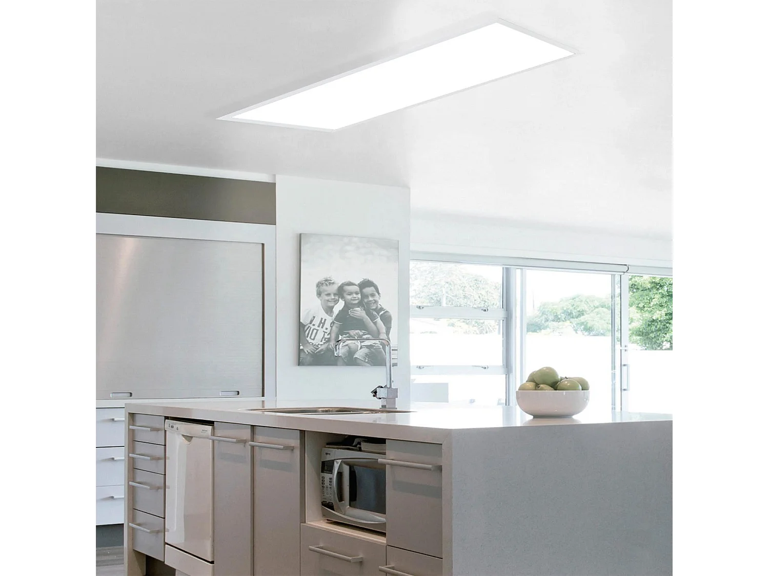 Marco Empotrable para Paneles LED 120x30 cm Blanco