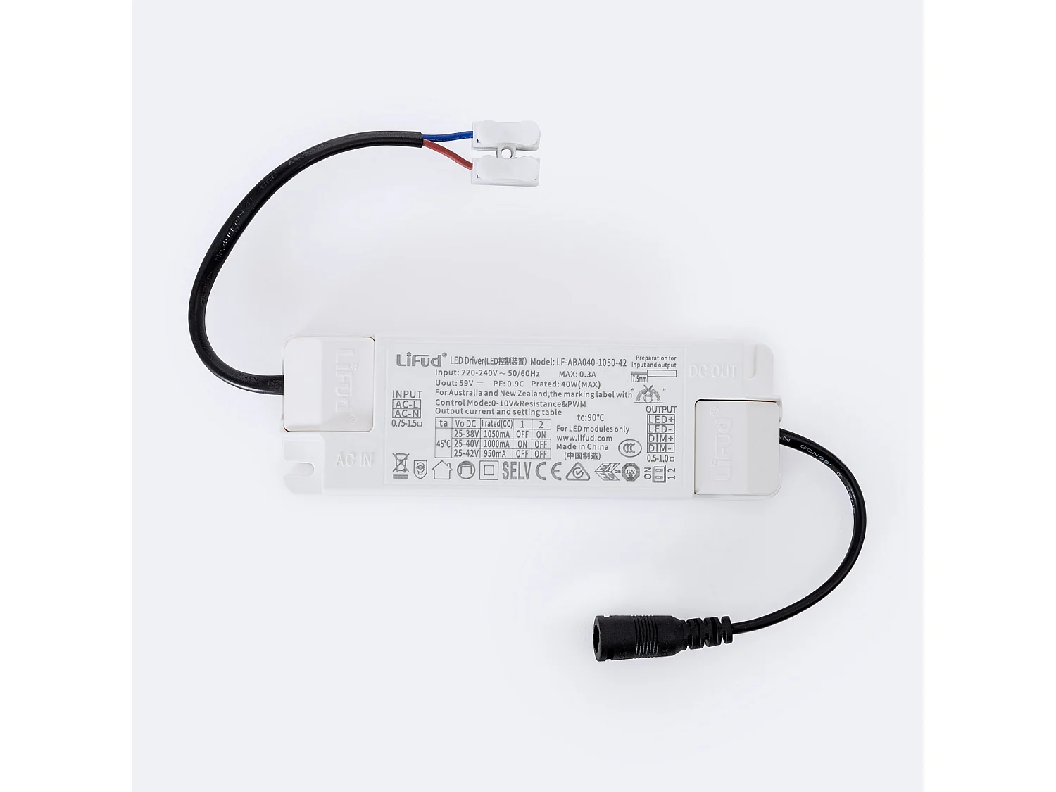 Panel LED 120x30 cm 40W 4000lm Regulable 4000K Regulable 0-10V Individual Blanco Neutro