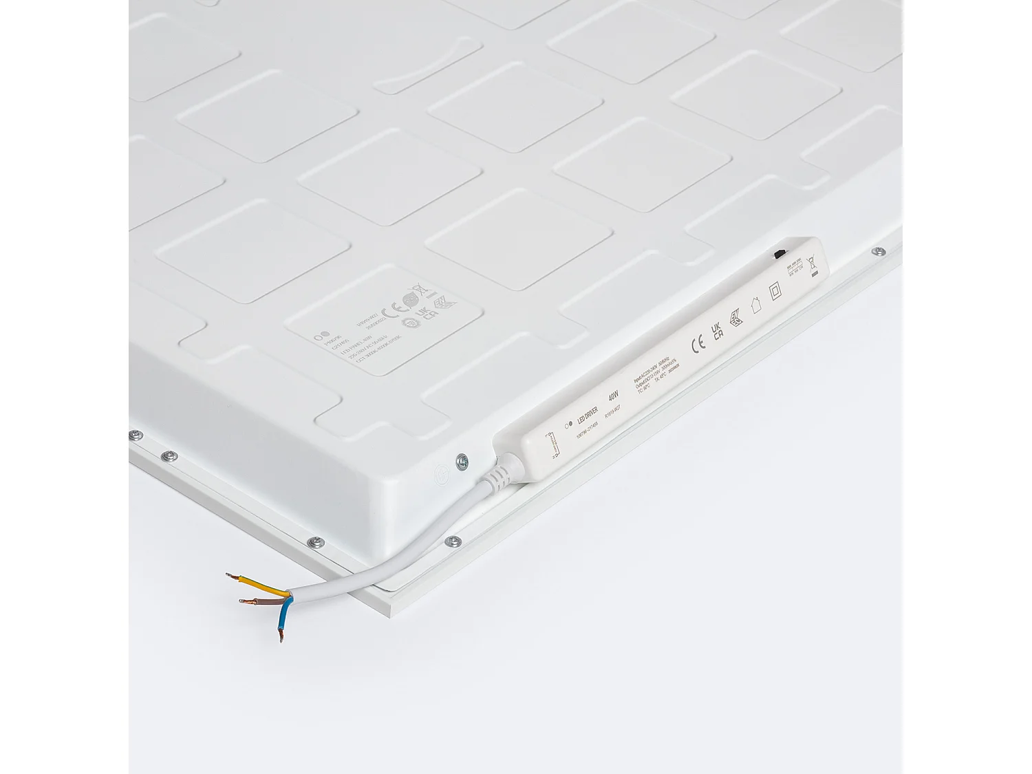 Panel LED 60x60cm 40W 4000lm Color de Luz Seleccionable Solid No Flicker Individual Seleccionable (Cálido-Neutro-Frío)