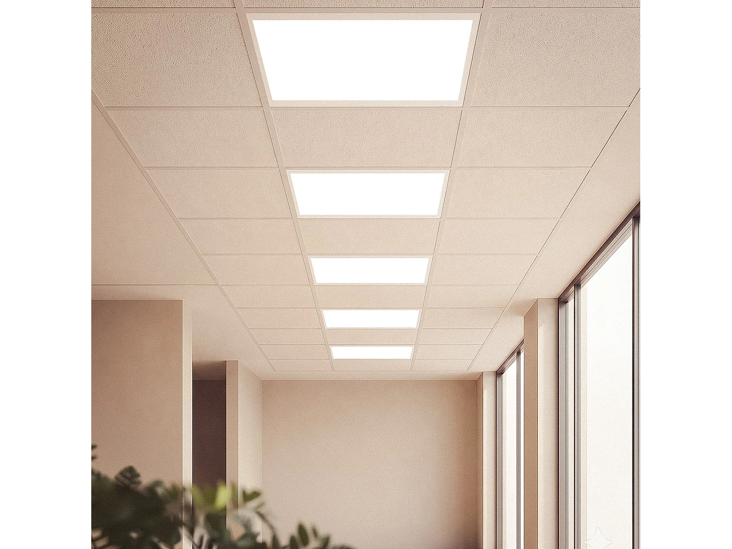 Panel LED 30x30cm 18W 1800lm Solid No Flicker 4000K Individual Blanco Neutro