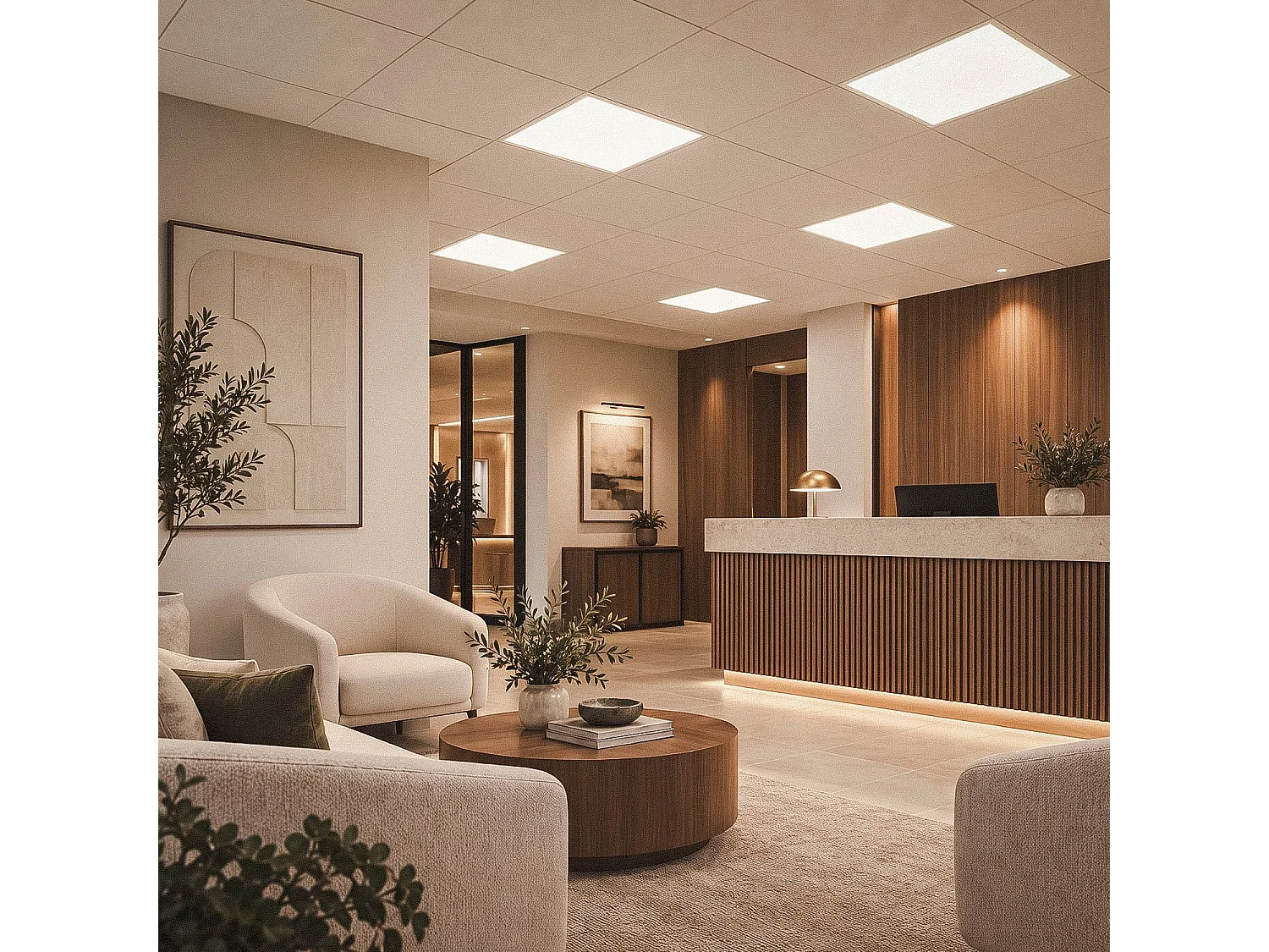 Pannello LED 60x60 cm 42 W 4200 lm Certadrive No Flicker 3000K Individuale Bianco Caldo
