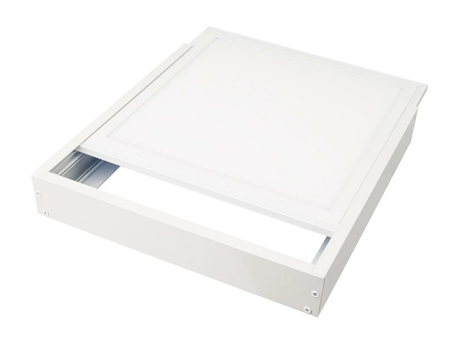 Panel LED 60x60 cm 40W 5200 lm High Lumen LIFUD + Kit de Superficie 6000K LIFUD No Regulable Individual Blanco Frío