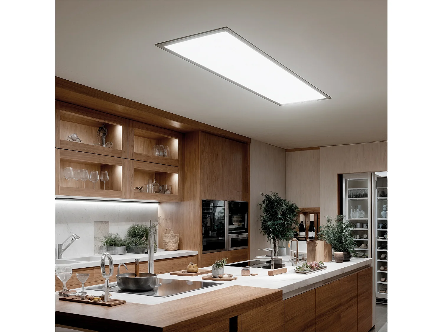 Panel LED 120x60cm 72W 7200lm Solid No Flicker 3000K Individual Blanco Cálido