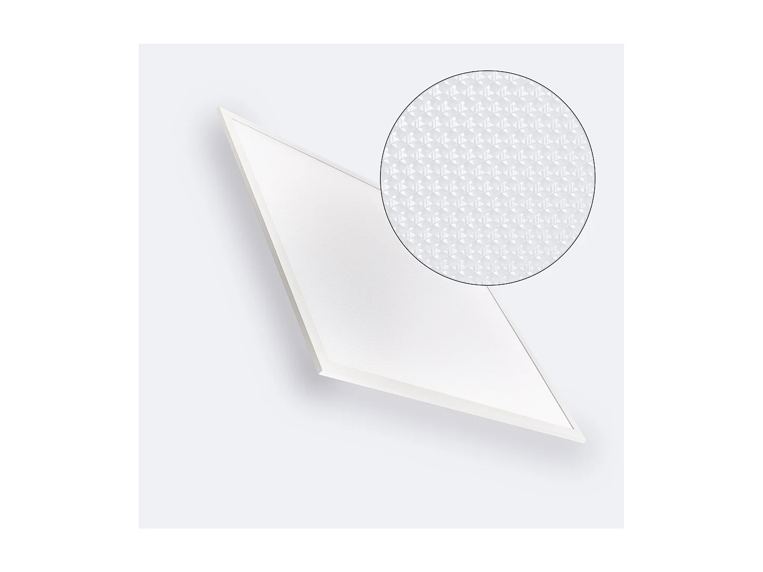 Pannello LED 60x60cm 40W 4000lm Microprismatico (UGR17) LIFUD + Kit di Superficie 3000K LIFUD Non Regolabile Individuale Bianco Caldo