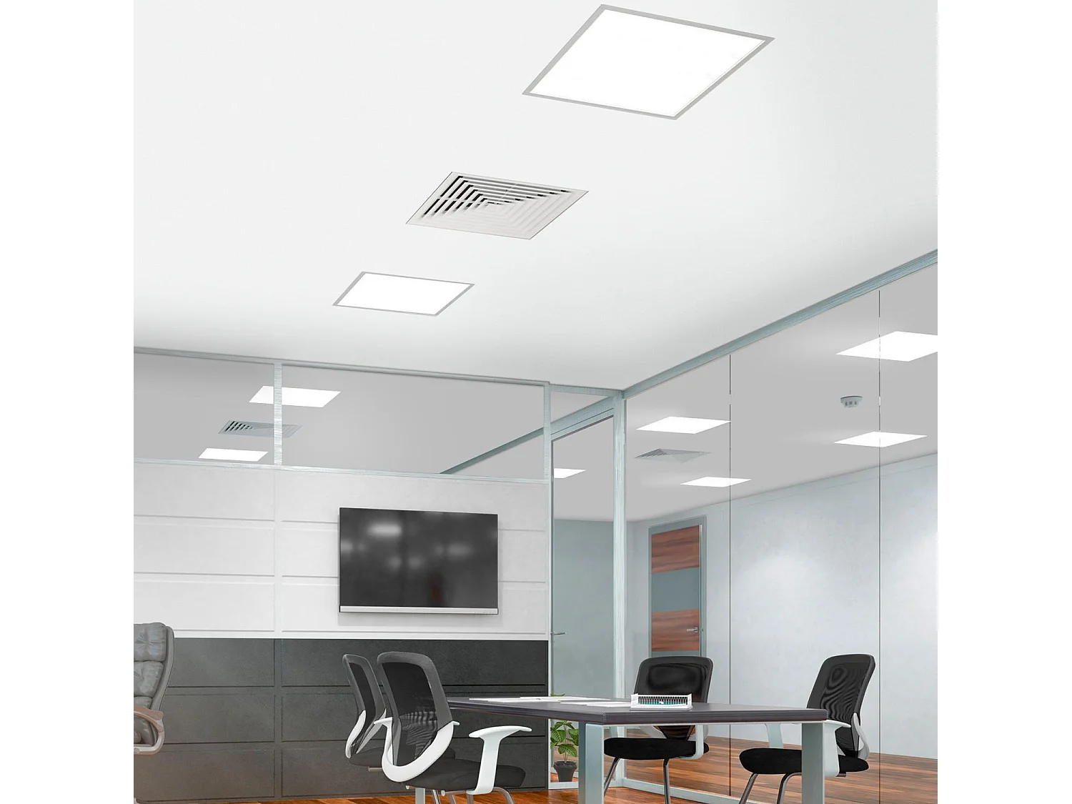 Cornice a Incasso per Pannelli LED 60x30 cm Bianco