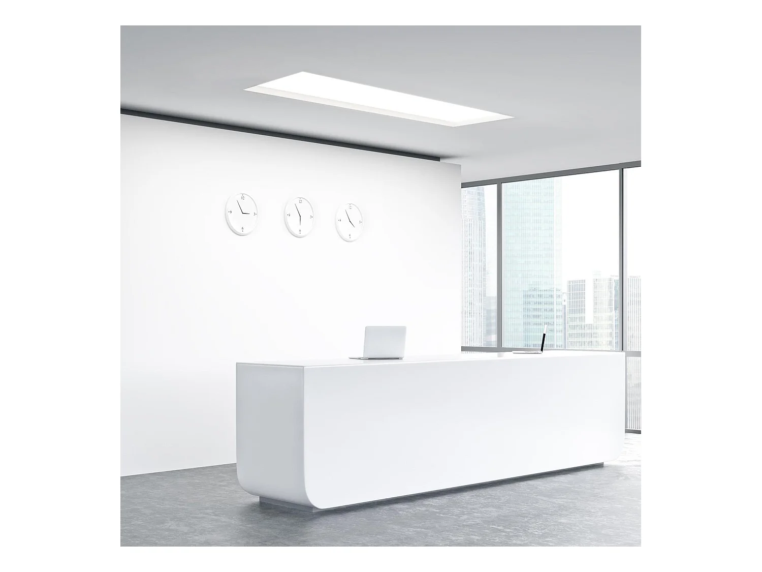 Pannello LED 120x30cm 40W 4000lm Regolabile Microprismatico (UGR17) 6000K Regolabile Dali Individuale Bianco Freddo