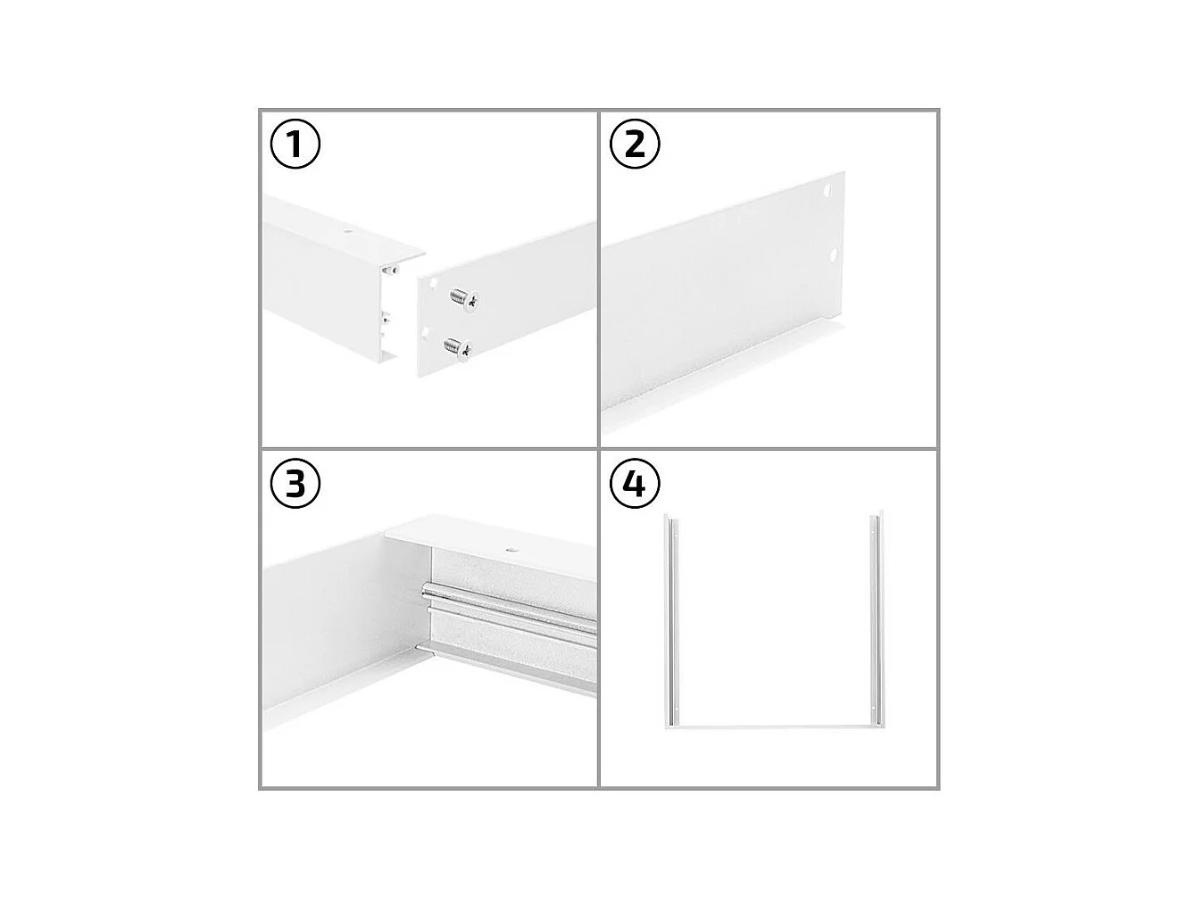 Pannello LED 120x60cm 60W 6000lm LIFUD + Kit de Superficie 6000K LIFUD No Flicker Individuale Bianco Freddo