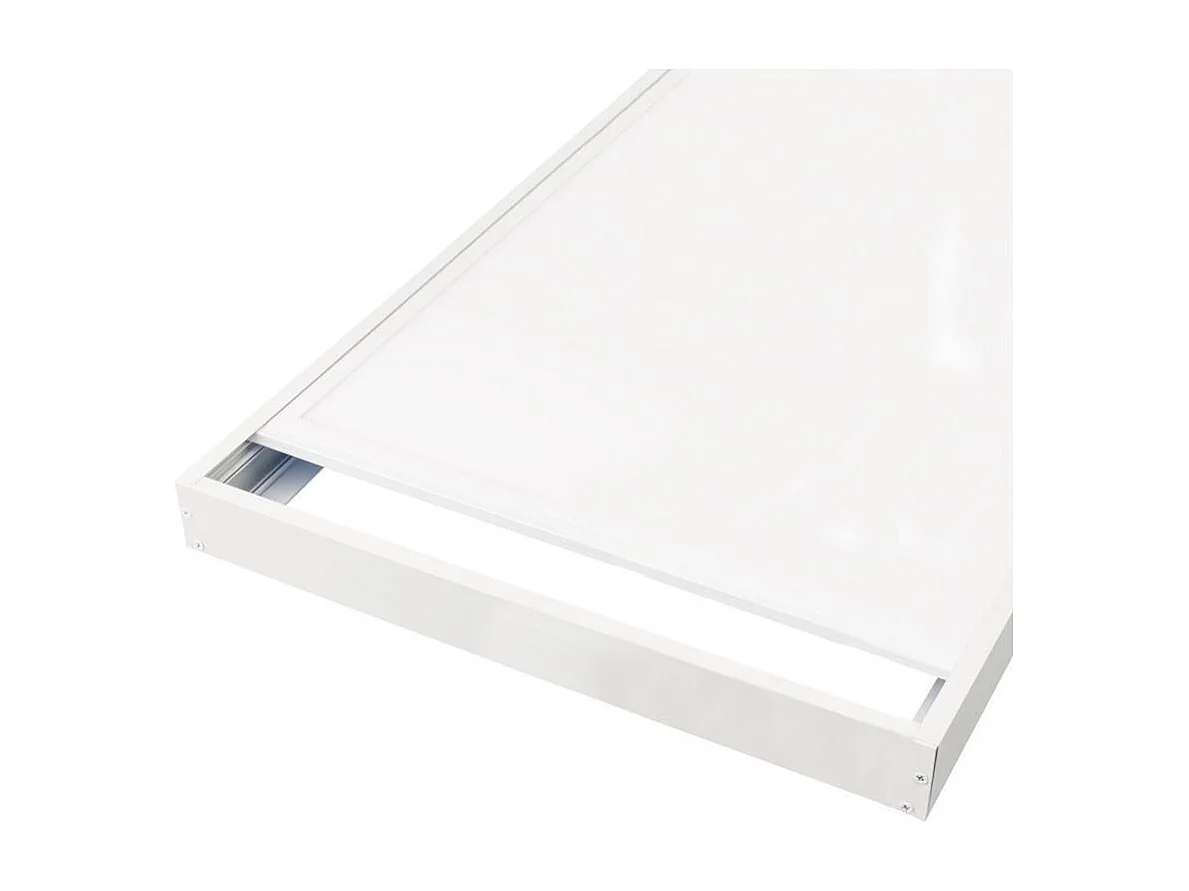 Panel LED 120x60 cm 60W 6000lm High Power BOKE + Kit de Superficie No Flicker 3000K Individual Blanco Cálido