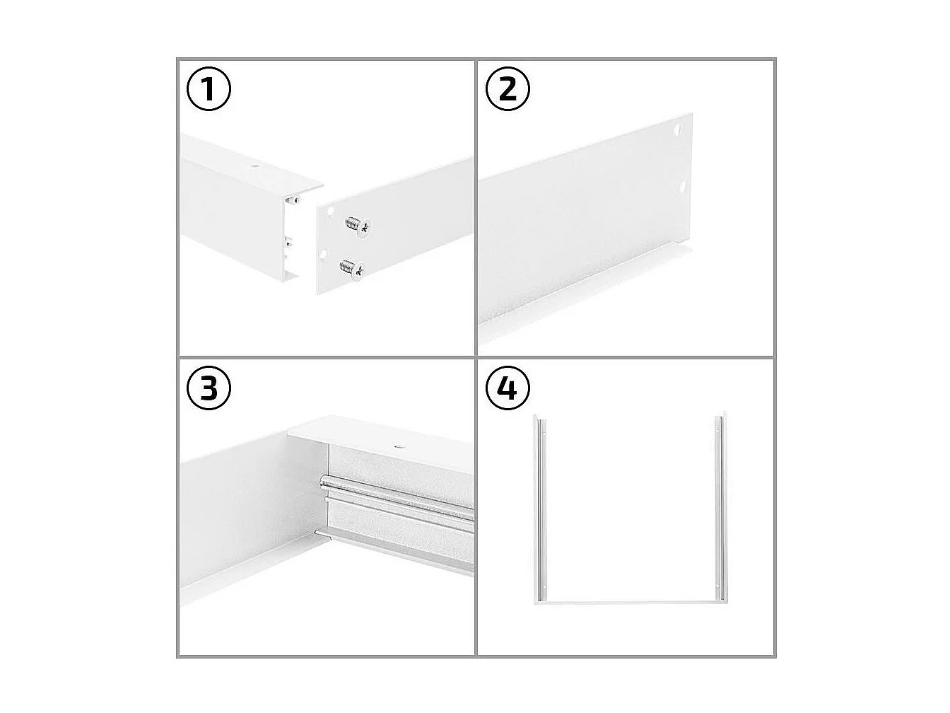 Panel LED 120x60 cm 60W 6000lm High Power BOKE + Kit de Superficie No Flicker 3000K Individual Blanco Cálido