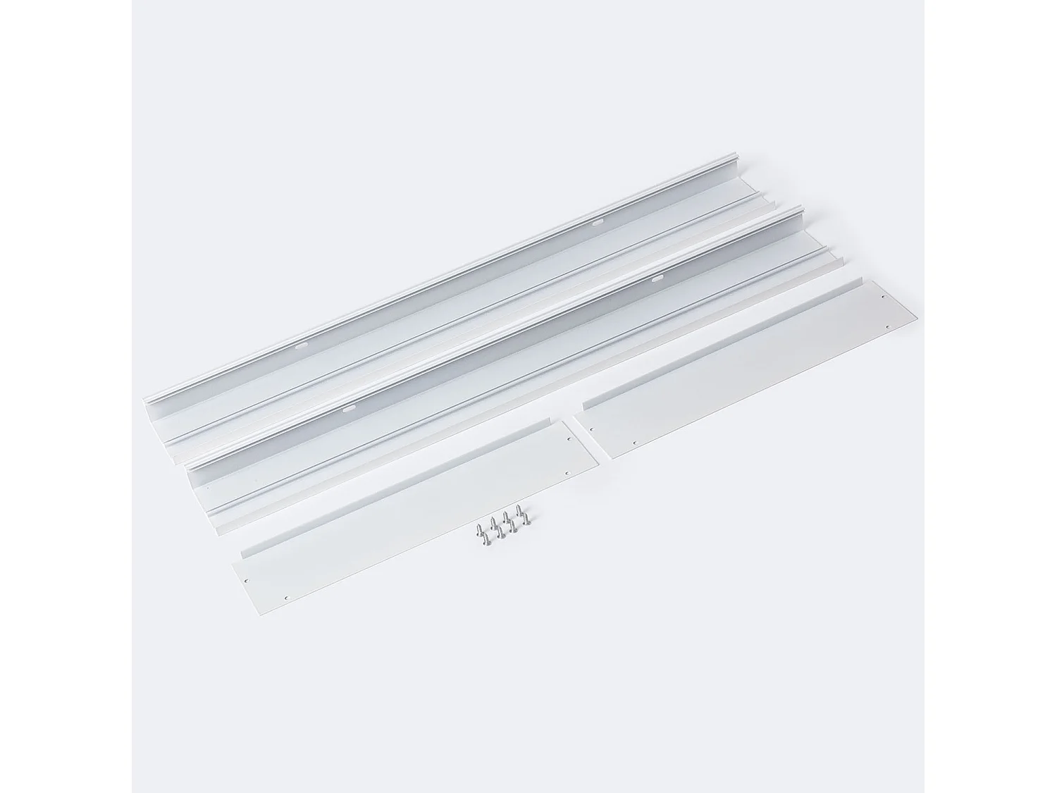 Kit di Superficie Pannelli 120x60 cm con Viti Bianco