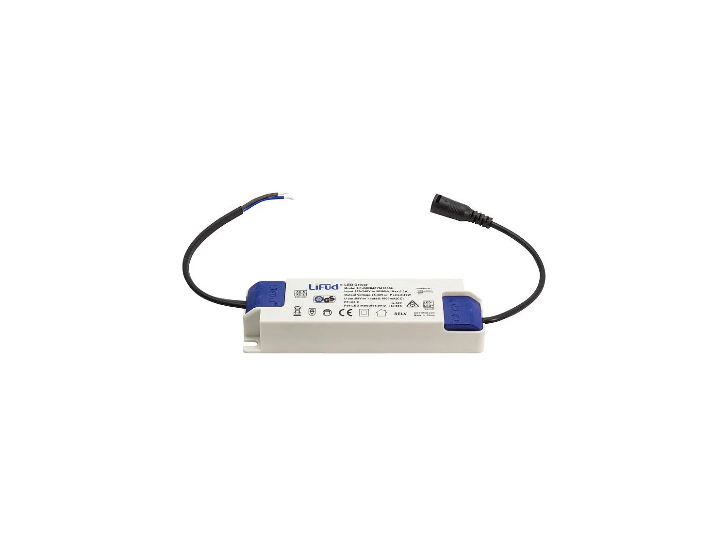 Panel LED 60x60 cm 40W 4000lm Microprismático (UGR17) LIFUD + Kit de Superficie 6000K LIFUD No Regulable Individual Blanco Frío