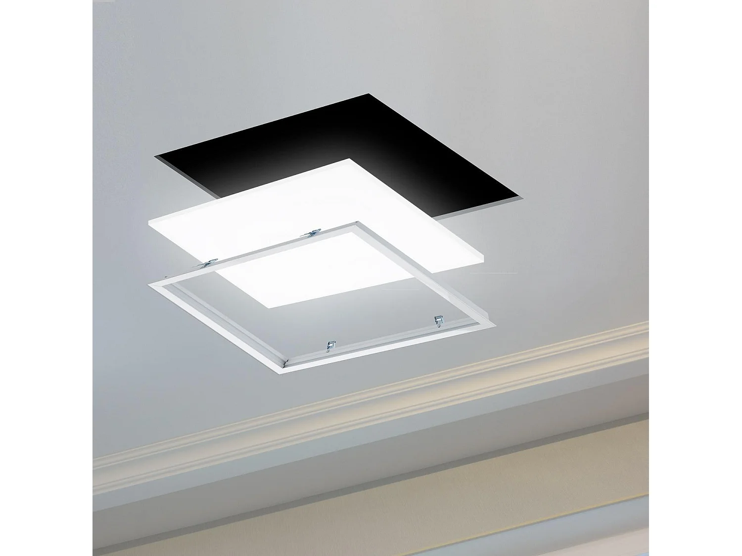 Marco Empotrable para Paneles LED 120x60 cm Blanco