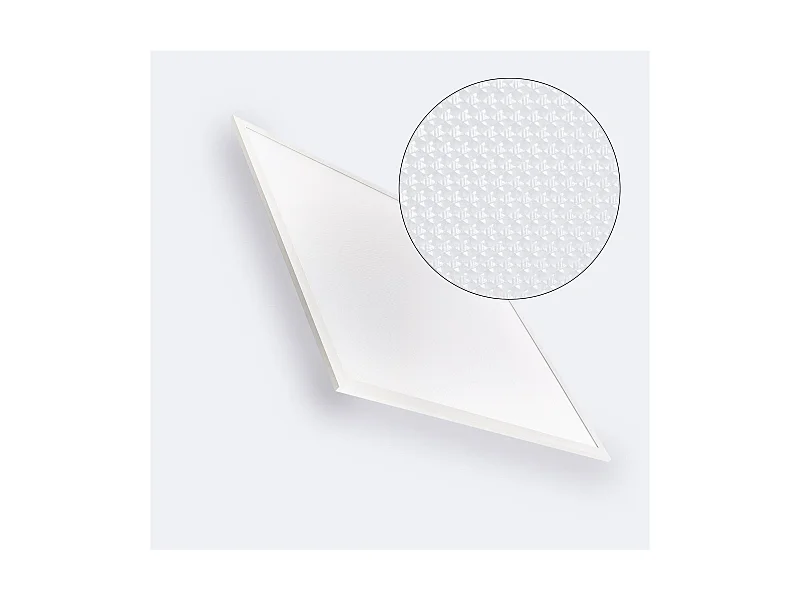 Pannello LED 60x60cm 40W 4000lm Microprismatico (UGR17) LIFUD 4000K LIFUD con Emergenza Individuale Bianco Naturale