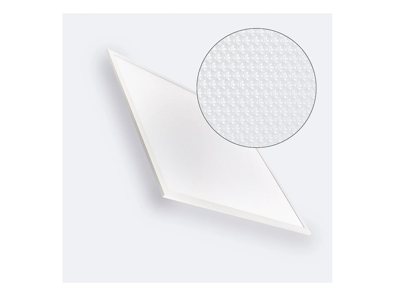 Panel LED 60x60 cm 40W 4000lm Microprismático UGR17 LIFUD 4000K LIFUD con Emergencia Individual Blanco Neutro
