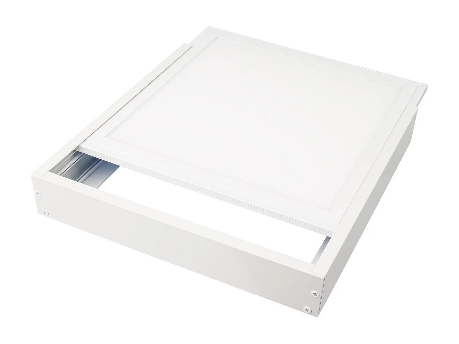 Pannello LED 60x60cm 40W 5200lm High Lumen + Kit di Superficie 3000K LIFUD Non Regolabile Individuale Bianco Caldo