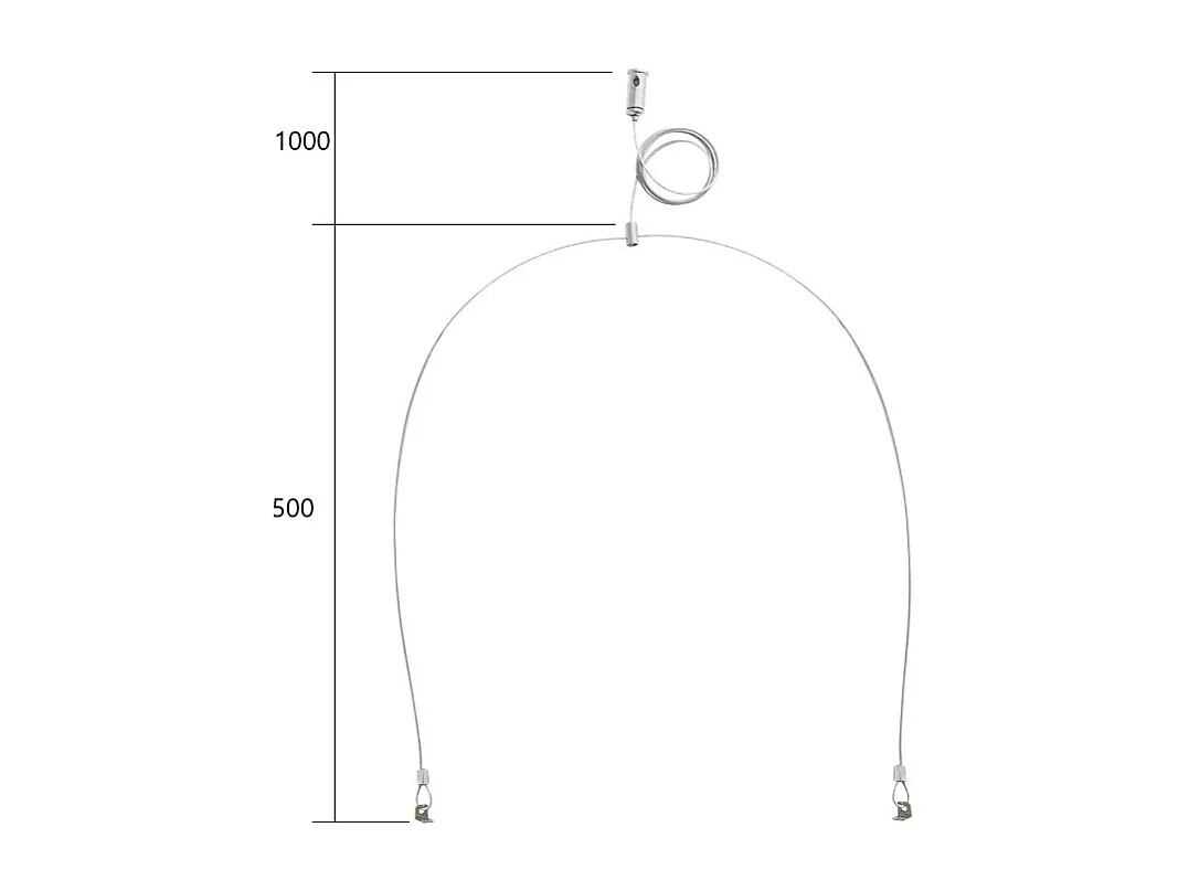 Kit di Sospensione a 'Y' Pannelli LED