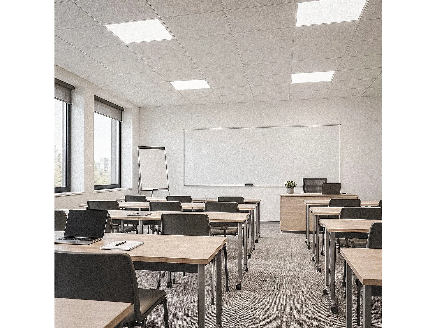 Panel LED 60x60 cm 42W 4200lm Certadrive No Flicker 4000K Individual Blanco Neutro
