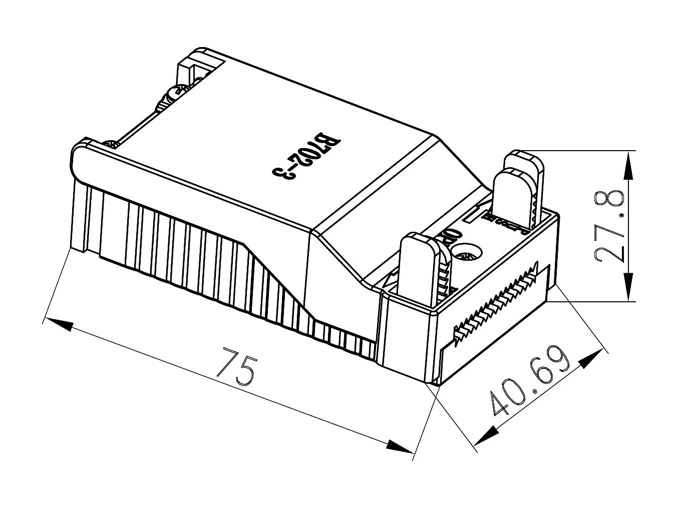 Caja de Conexión Rápida 3 Polos con Tornillería Blanco