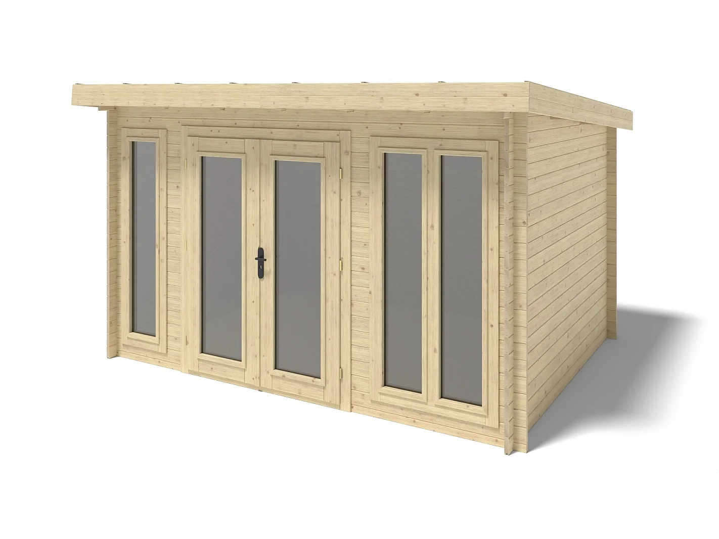 Abri de jardin en bois - 12m2 - 4x3m - Ep. 34mm - Couleur: naturel - DOM652 - ALTANKA