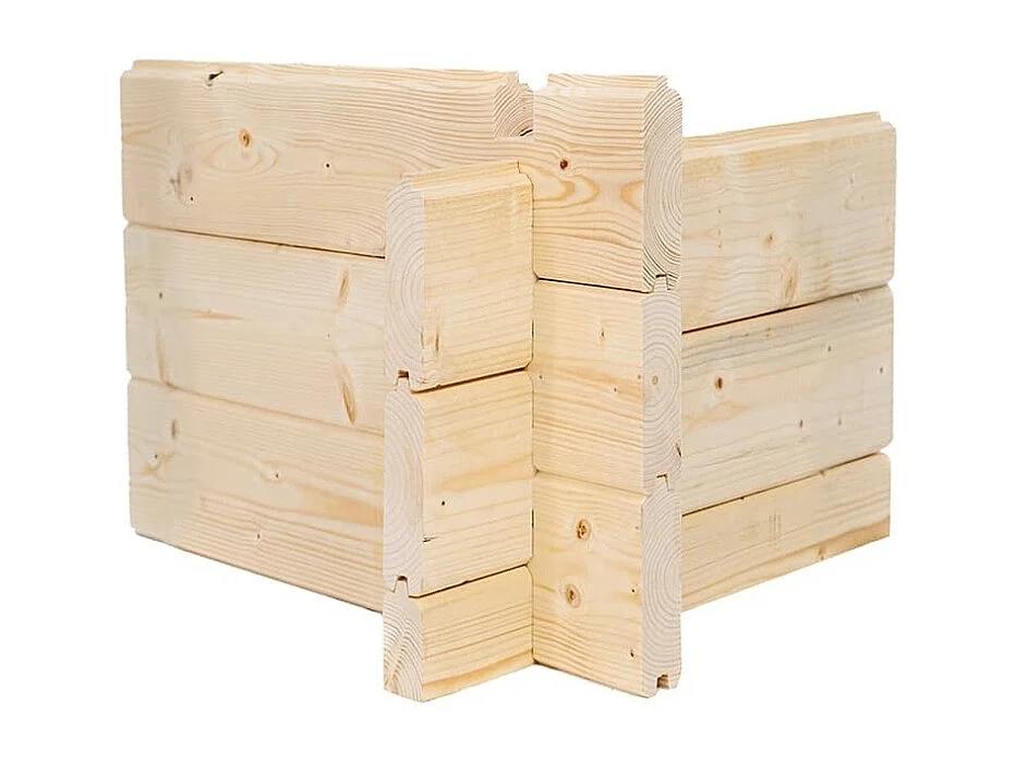 Abri de jardin en bois - 12m2 - 4x3m - Ep. 34mm - Couleur: naturel - DOM652 - ALTANKA