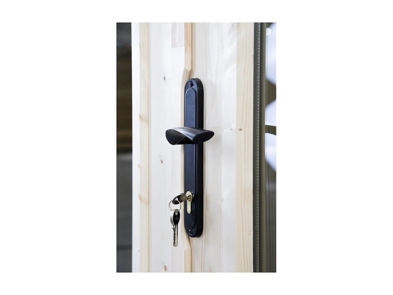 Abri de jardin en bois - 12m2 - 4x3m - Ep. 34mm - Couleur: naturel - DOM652 - ALTANKA